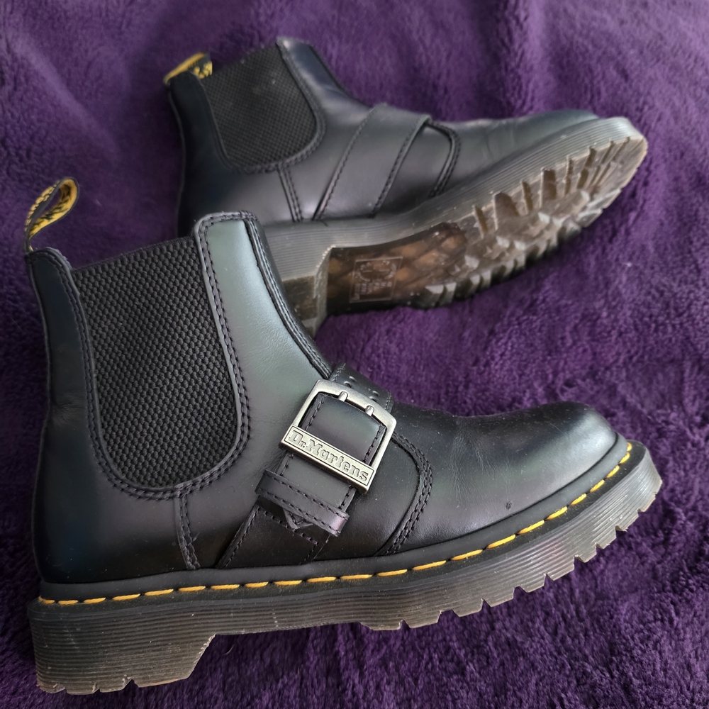 Dr. Martens 2976 Buckle Pull Up Leather Chelsea Boot